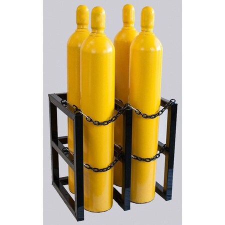 Jt Racking Systems Gas Cylinder Rack, 30inWx24inDx30inH 2D2W | Zoro