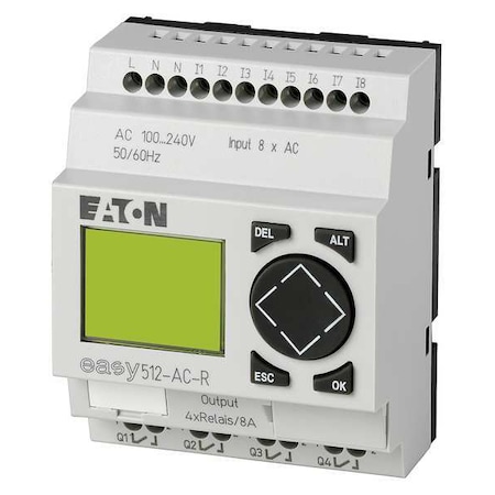 Eaton Programmable Relay, 110/240V EASY512-AC-R