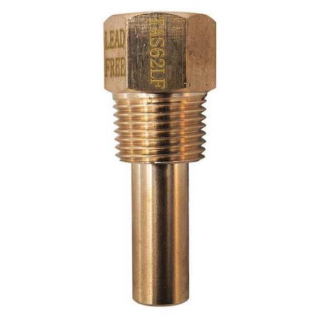 Winters Thermowell, Stepped, 1.3 In Insrt Depth TAS62LF