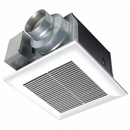 Panasonic Ceiling Bathroom Fan, 50 cfm, 4 in or 6 in Duct Dia., 120V AC, No FV-05VQ5