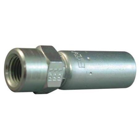 Kurt Crimp Fitting, Straight, 1/4" ID GT-04-08