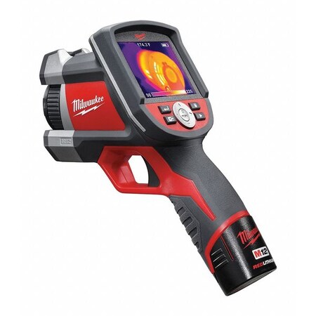 Milwaukee Tool Infrared Camera Kit, 60 mK, 14 Degrees  to 626 Degrees F, Manual Focus 2260-21NST