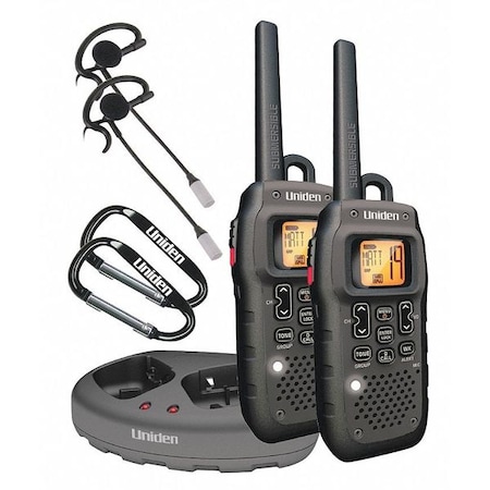 Uniden Two Way Radio, LCD, Black, FRS, GMRS GMR6000-2CKHS