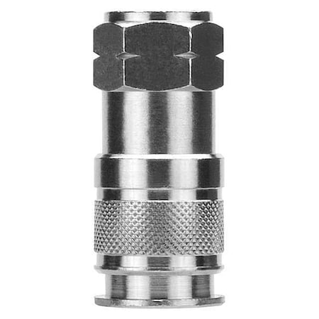 Aignep Usa Quick Disconnect Fitting, Barb, 3/8, Brass 80195-06