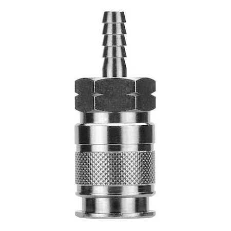 Aignep Usa Quick Disconnect Fitting, Clamp, 1/4, Brass 80193-08