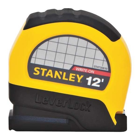 STANLEY 12 ft Tape Measures, 1/2 in Blade STHT30810