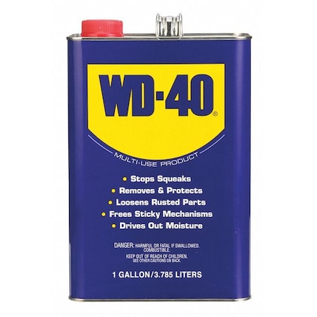 WD-40 General Purpose Lubricant, -60 to 300 Degrees F, 1 Gal Can, Amber 490118