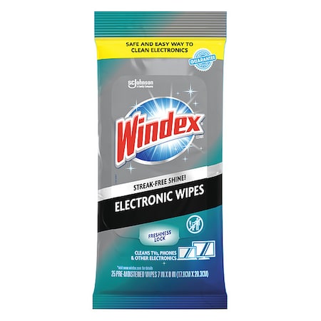 Windex Electronics Wipes, 12 Pack, 25 Wipes/ Pack 319248