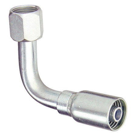 Kurt Crimp Fitting, 90 Degrees Long Elbow, 1/2 FJX90L-08-10