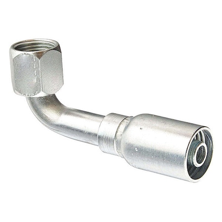 Kurt Crimp Fitting, 90 Degrees Elbow, 1/2" ID FJX90-08-10