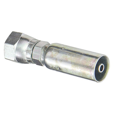 Kurt Crimp Fitting, Straight, 1/4" ID, BSP F-BSPX-04-04
