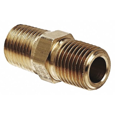 WEATHERHEAD Pipe Hex Nipple 1/4Inx1/4In Pipe, 3325X4 3325X4