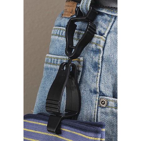Glove Guard Handi Klip(R) Clip, Black, Blank 41000BK