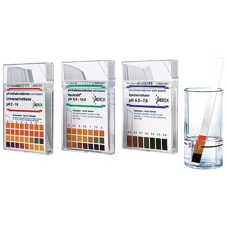 EMD PH Test Strip, 0 to 14 pH, PK100 1.09535.0007