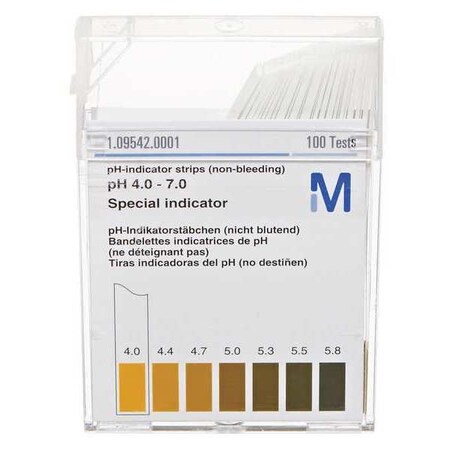 EMD Test Strips, 10 to 400 ppm, PK100 EMD 1.10013.0001