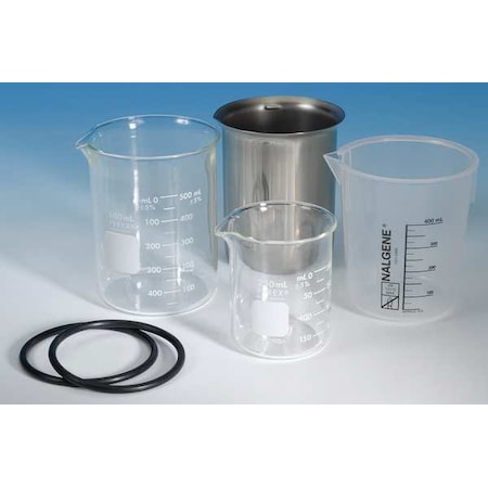 Branson Beaker, Stainless Steel, Low Form, 600 mL / 20.29 fl oz Capacity, Not Rated Not Applicable 000-410-055