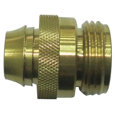 Westward Hose Connector, Male, Brass, 100 psi 20KP38