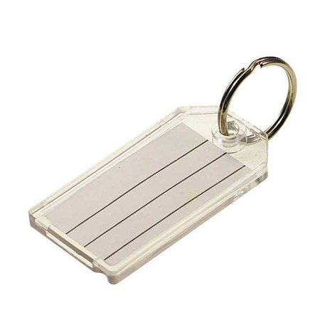 LUCKY LINE Key Tag, Clear, 20 PK 2041020