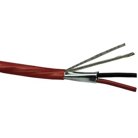 Carol Communication Cable, 2 C, Red, FEP, 100 ft. C8101