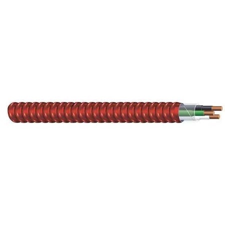 Southwire Metal Clad Building Cable, MC; FPLP, 14 AWG, 2C with Ground C, Red, Aluminum, Solid, 600V AC 55469002
