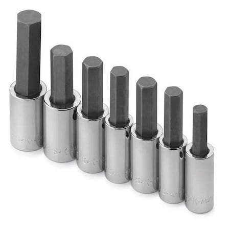 Sk Professional Tools 1/2" Drive Socket Bit Set, Metric, 7pcs 41427