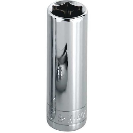 Sk Professional Tools 1/2 in Drive, 1-1/8" SAE, Socket, 12 Points, Steel, Chrome, 1 1/8 in 40836
