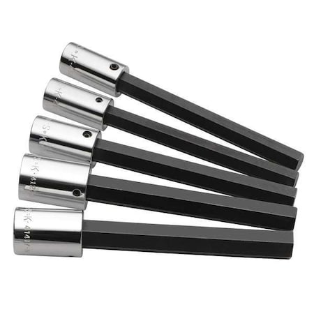 Sk Professional Tools 1/2" Drive Socket Set, Metric, 5 pcs 41455