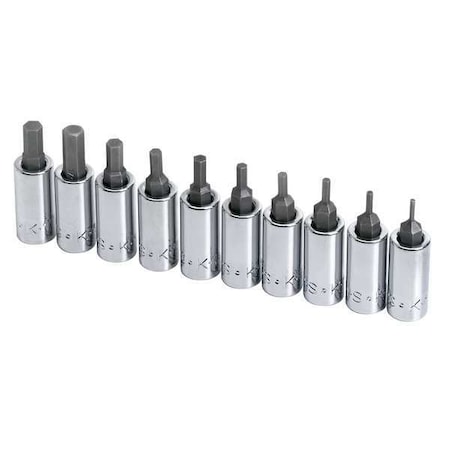 Sk Professional Tools 1/4" Drive Socket Set, SAE, 10 pcs 19731