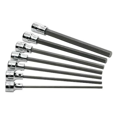 Sk Professional Tools 3/8" Drive Socket Set, SAE, 7-pcs 19728