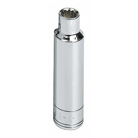 Sk Professional Tools 1/2 " Drive, 10mm Metric Socket, 12 Points, Steel, Chrome, 10 mm 48010