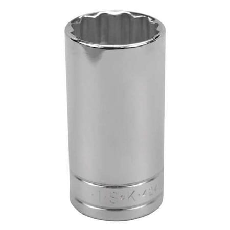 Sk Professional Tools 3/8 " Drive, 1" SAE, Socket, 12 Points, Chrome, 1 in 42432