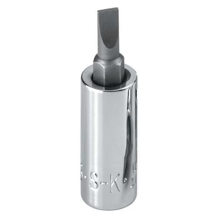 Sk Professional Tools 3/8 in Drive Slotted Socket Bit SAE No. 5 Tip, 2 45/64 in L 45472