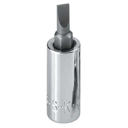 Sk Professional Tools 3/8 in Drive Slotted Socket Bit SAE No. 6 Tip, 2 45/64 in L 45473