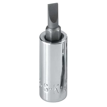 Sk Professional Tools 1/4 in Drive Slotted Socket Bit SAE 3/16 in Tip, 1 3/4 in L 44470