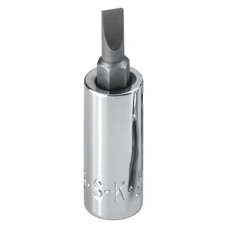 Sk Professional Tools 1/4 in Drive Slotted Socket Bit SAE 9/32 in Tip, 2 3/4 in L 44472