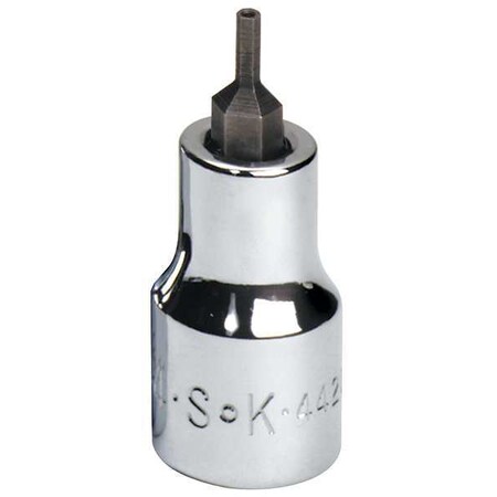 Sk Professional Tools 3/8 in Drive Tamper Resistant Hex Socket Bit SAE 3/32 in Tip, 2 3/4 in L 44206