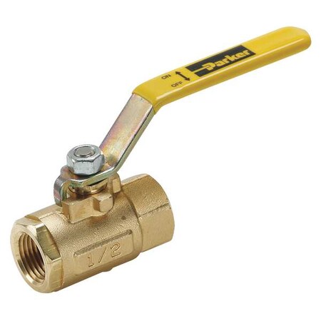 Zoro Select 3/4" FNPT Brass Ball Valve Inline XVV500P-12