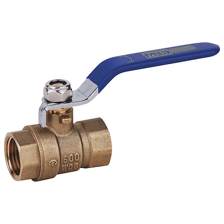 Zoro Select 2" FNPT Brass Ball Valve Inline GG-F600-200