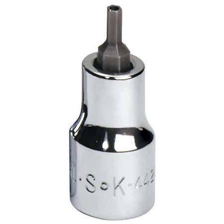 Sk Professional Tools 3/8 in Drive Tamper Resistant Hex Socket Bit SAE 9/64 in Tip, 2 3/4 in L 44209