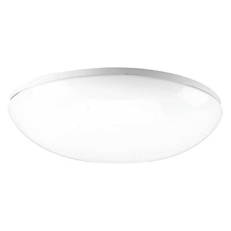 Progress Lighting Round Clouds 4-Light Flush Mount with Bulb, 13 W, White P7384-30WB
