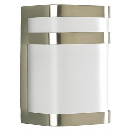 Progress Lighting Valera 1-Light Wall Lantern, 18 W, Brushed Nickel P5800-09