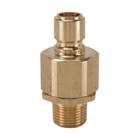 Snap-Tite Hydraulic Quick Connect Hose Coupling, Brass Body, Ball Lock, 3/4"-14 Thread Size, EA Series BVEAN12-12M