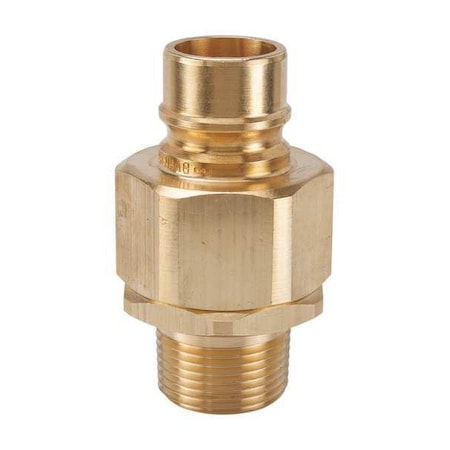 SNAP-TITE Hydraulic Quick Connect Hose Coupling, Brass Body, Sleeve Lock, 3/8"-18 Thread Size, H Series BVHN6-6M