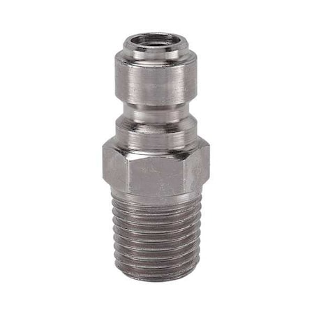 Snap-Tite Hydraulic Quick Connect Hose Coupling, Steel Body, Ball Lock, 1/4"-18 Thread Size, EA Series PEAN4-4M