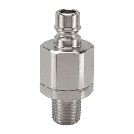 SNAP-TITE Hydraulic Quick Connect Hose Coupling, 316 Stainless Steel Body, Push-to-Connect Lock, H Series SVHN8-8M