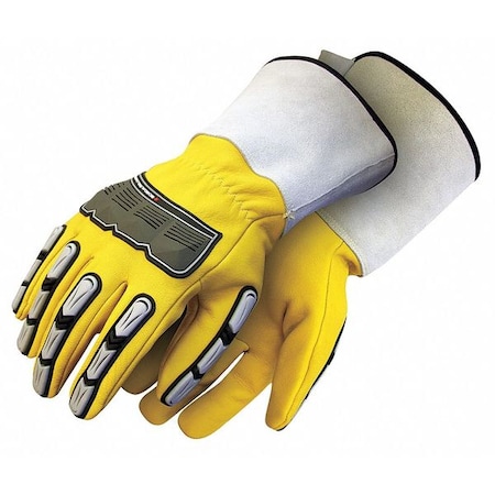 Bdg Leather Gloves, Full Finger, 1 PR 20-1-10696-XL-K