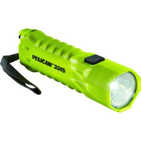 PELICAN Yellow No Led Industrial Handheld Flashlight, 160 lm 033150-0103-245