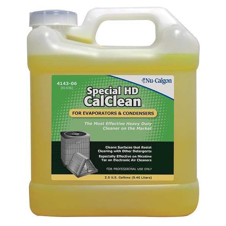 Nu-Calgon Coil Cleaner, Liquid, 2-1/2 gal 4143-06