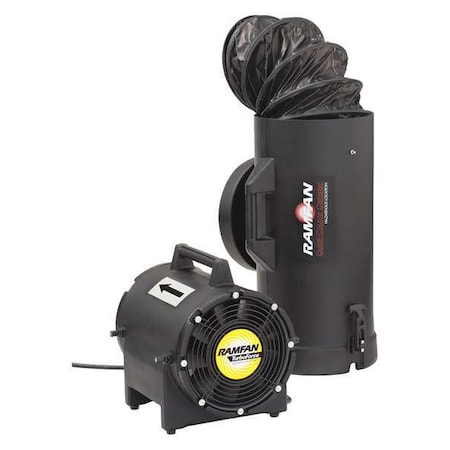 Ramfan Conf.Sp.Fan w/duct, Ex-Prf, 8In, 1/4HP, 230V UB20XX