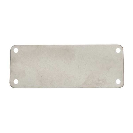 C.H. Hanson Blank Tag, Stainless Steel, 1 1/2 in H x 3 in W, Silver, Rectangle, 10 PK 43076